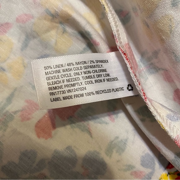 NWT! RIXO for Target floral short puff sleeve button up dress, size 2 - Picture 13 of 13